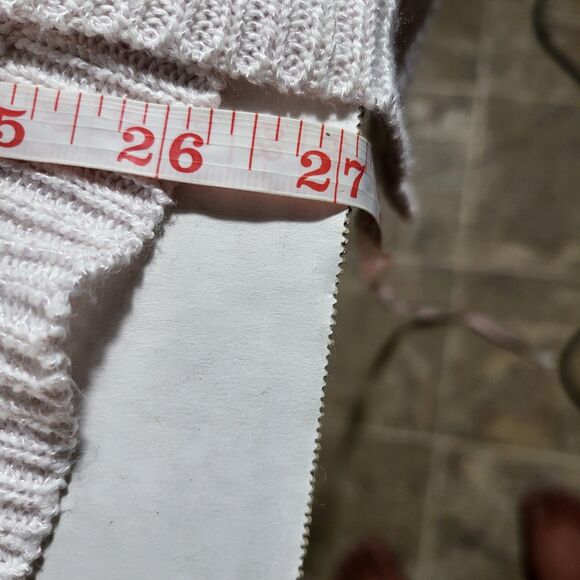 Hannah Cream Knit Cardigan 3/4 Sleeve Size L | Boho - Picture 4 of 4